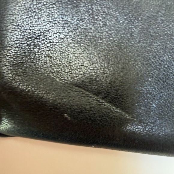 Coach Black Leather Mini Wristlet Pouch Zip Wallet - Picture 7 of 8